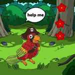 Pirate Macaw Reach To Boat BigEscapeGames