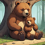 Playful Bear Cub Escape Games4King