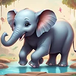 Playful Elephant Rescue Games4King