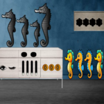 Playful Seahorse Escape Adventure 8BGames