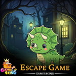 Playful Triceratops Escape Games4King
