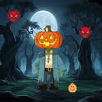 Pumpkin Man Attend Halloween Party WowEscape