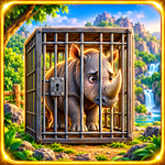 Rescue The Caged Rhino Games2Jolly