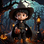 Scary Witch Boy Escape Games4King
