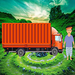 Searching Village Boy Truck BigEscapeGames
