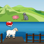 Sheep Trapped The River WowEscape