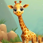 Short Giraffe Rescue Games4King
