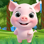 Smiling Pig Rescue Games4King