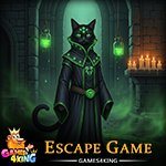 Spooky Cat Dark Lord Escape Games4King