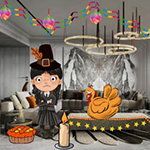 Tara Exited Thanksgiving Party House BigEscapeGames