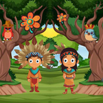 Tribal Kids Reaches The Hut WowEscape