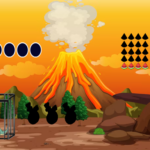 Volcano Dino Rescue Games2Mad