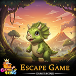 Wild Horned Dinosaur Escape Games4King