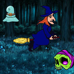 Witch Discover Magical Sphere BigEscapeGames